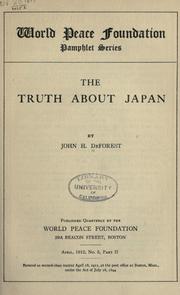 Cover of: The truth about Japan