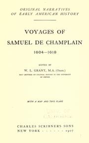 Cover of: Voyages of Samuel de Champlain, 1604-1618 by Samuel de Champlain