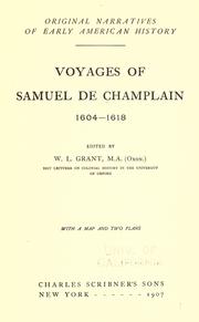 Cover of: Voyages of Samuel de Champlain, 1604-1618 by Samuel de Champlain, Samuel de Champlain