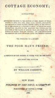 Cottage economy by William Cobbett