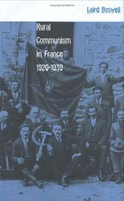 Cover of: Rural communism in France, 1920-1939
