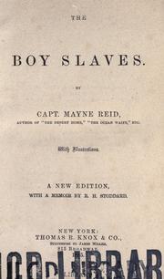 Cover of: The boy slaves by Mayne Reid