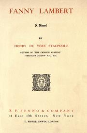 Cover of: Fanny Lambert by H. De Vere Stacpoole