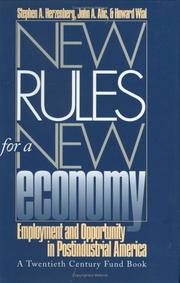 New rules for a new economy by Stephen Herzenberg