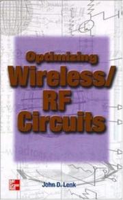 Cover of: Optimizing Wireless/RF Circuits by John D. Lenk