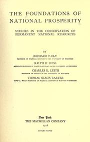 The Foundations of national prosperity