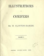 Cover of: Illustrations of conifers by Henry William Clinton-Baker