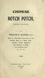Cover of: Chinese hotch potch