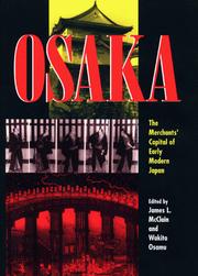 Cover of: Osaka, the merchant's capital of early modern Japan