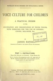 Voice culture for children cover