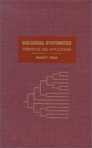 Biological Systematics by Randall T. Schuh
