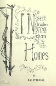 Cover of: Insect intruders in Indian homes. by Stebbing, Edward Percy