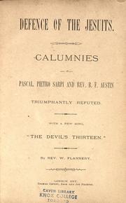 Defence of the Jesuits by William Flannery