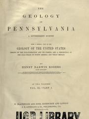 Cover of: The geology of Pennsylvania: a government survey