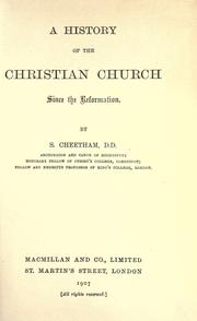 A history of the church since the Reformation