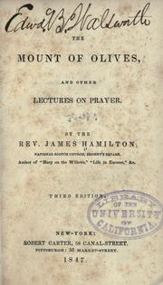 Cover of: The Mount of Olives by Hamilton, James