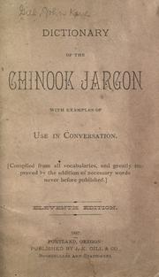 Dictionary of the chinook jargon