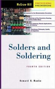 Solders and soldering by Howard H. Manko