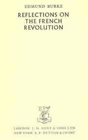 Cover of: Reflections on the French Revolution & other essays. by Edmund Burke