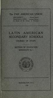 Cover of: Latin American secondary schools by Arturo Torres