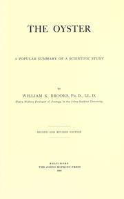 Cover of: The oyster by Brooks, William Keith
