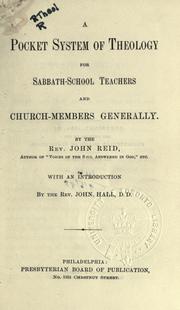 Cover of: A pocket system of theology: for Sabbath-school teachers and church-members generally