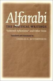 Alfarabi the Political Writings by Alfarabi