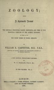 Zoology by William Benjamin Carpenter