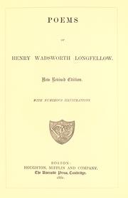 Cover of: Poems. by Henry Wadsworth Longfellow