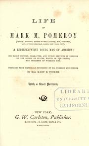 Cover of: Life of Mark M. Pomeroy.