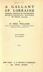 Cover of: A gallant of Lorraine by H. Noel Williams
