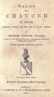 Cover of: Tales from Chaucer in prose by Geoffrey Chaucer
