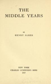 The middle years by Henry James