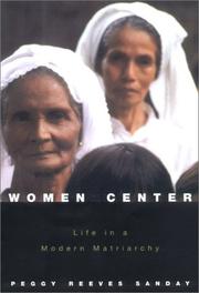 Cover of: Women at the Center by Peggy Reeves Sanday