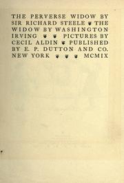 Cover of: The perverse widow by Sir Richard Steele, Washington Irving, Sir Richard Steele