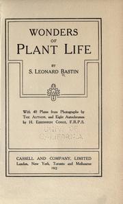 Wonders of plant life by S. Leonard Bastin