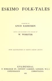 Cover of: Eskimo folk-tales by Knud Rasmussen