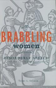 Cover of: Brabbling Women by Terri L. Snyder