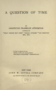 Cover of: A question of time