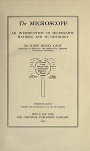 Cover of: The microscope by Gage, Simon Henry