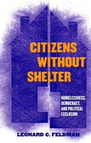 Cover of: Citizens Without Shelter: Homelessness, Democracy, and Political Exclusion