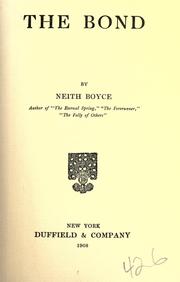 Cover of: The bond