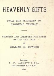 Cover of: Heavenly gifts by John Henry Newman