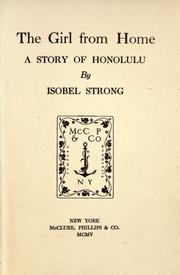 Cover of: The girl from home: a story of Honolulu