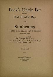 Cover of: Peck's Uncle Ike: and the red headed boy, also Sunbeams