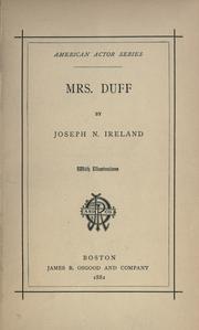 Mrs. Duff by Joseph Norton Ireland