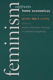 Cover of: Feminism Confronts Homo Economicus: Gender, Law, And Society