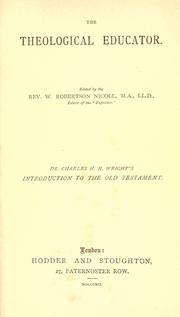 Cover of: An introduction to the Old Testament.