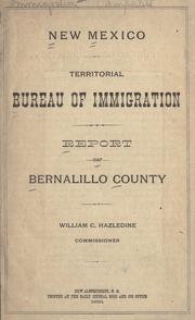 Cover of: Report on Bernalillo County.