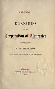 Cover of: Calendar of the records of the Corporation of Gloucester